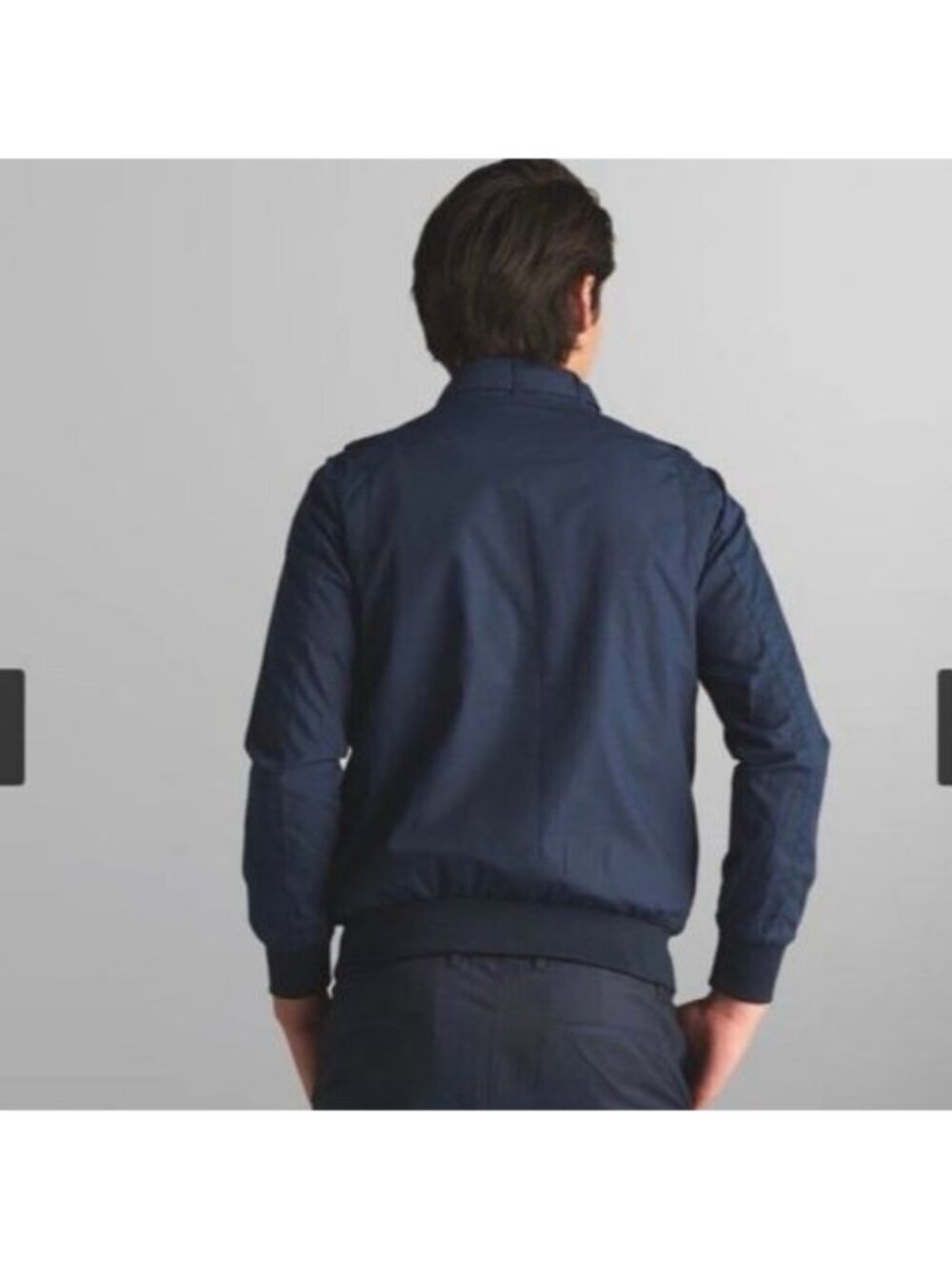 Members Only Classic Iconic Racer Bomber Jacket Navy Blue XL - Picture 2 of 10